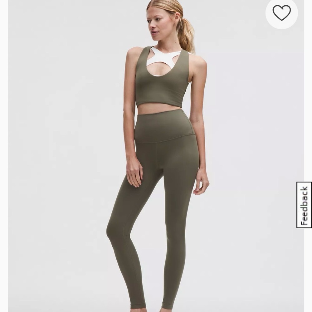 Lululemon Align Super-High-Rise Pants 28” Size 2 in Army Green